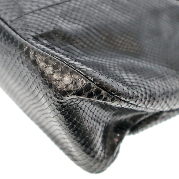 Gucci Handbag Python Leather Black - Picture 12 of 13